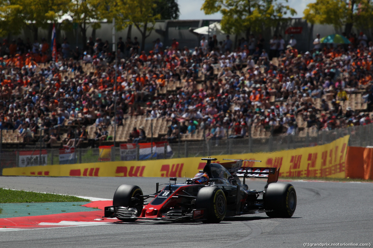 GP SPAGNA, 13.05.2017 - Qualifiche, Romain Grosjean (FRA) Haas F1 Team VF-17