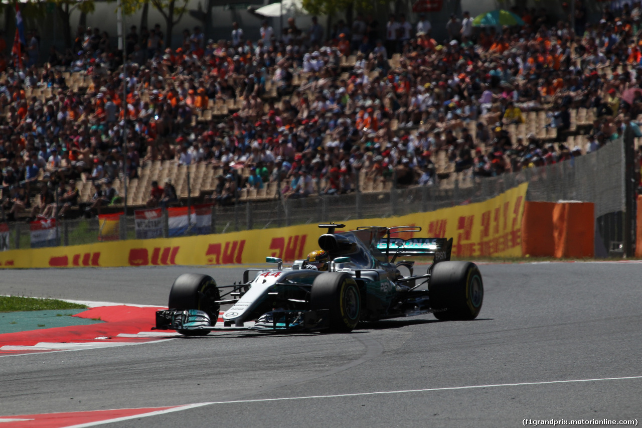 GP SPAGNA, 13.05.2017 - Qualifiche, Lewis Hamilton (GBR) Mercedes AMG F1 W08