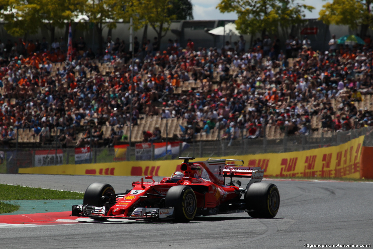 GP SPAGNA, 13.05.2017 - Qualifiche, Sebastian Vettel (GER) Ferrari SF70H
