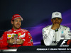GP SPAGNA, (L to R): Sebastian Vettel (GER) Ferrari e Lewis Hamilton (GBR) Mercedes AMG F1 in the FIA Press Conference.
13.05.2017.
