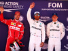 GP SPAGNA, Qualifiche top three in parc ferme (L to R): Sebastian Vettel (GER) Ferrari, second; Lewis Hamilton (GBR) Mercedes AMG F1, pole position; Valtteri Bottas (FIN) Mercedes AMG F1, third.
13.05.2017.
