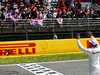 GP SPAGNA, Lewis Hamilton (GBR) Mercedes AMG F1 celebrates his pole position on the main straight after qualifying.
13.05.2017.