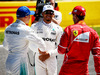 GP SPAGNA, (L to R): Valtteri Bottas (FIN) Mercedes AMG F1; pole sitter Lewis Hamilton (GBR) Mercedes AMG F1; e Sebastian Vettel (GER) Ferrari on the main straight after qualifying.
13.05.2017.