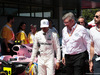 GP SPAGNA, 13.05.2017 - Qualifiche, Lewis Hamilton (GBR) Mercedes AMG F1 W08 pole position e Ross Brawn (GBR) Formula One Managing Director of Motorsports