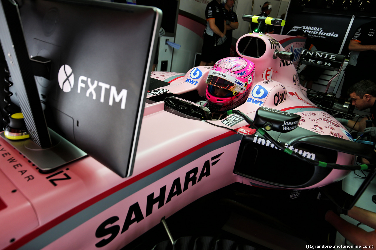 GP SPAGNA, Esteban Ocon (FRA) Sahara Force India F1 VJM10.
12.05.2017.