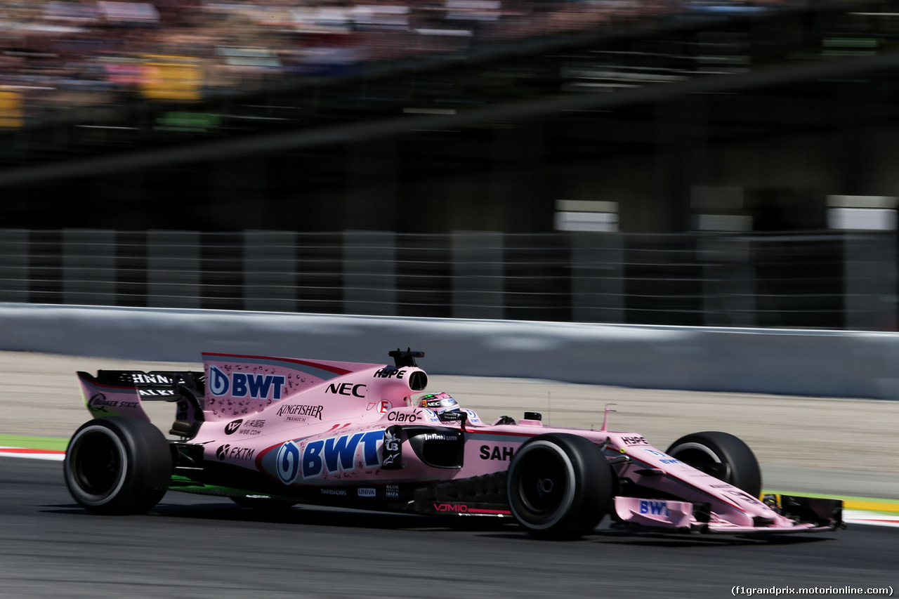 GP SPAGNA, Sergio Perez (MEX) Sahara Force India F1 VJM10.
12.05.2017.