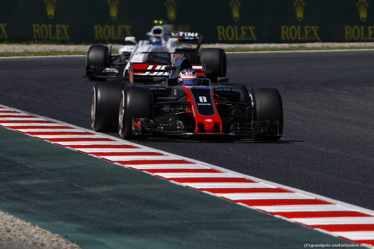 GP SPAGNA, 12.05.2017 - Romain Grosjean (FRA) Haas F1 Team VF-17