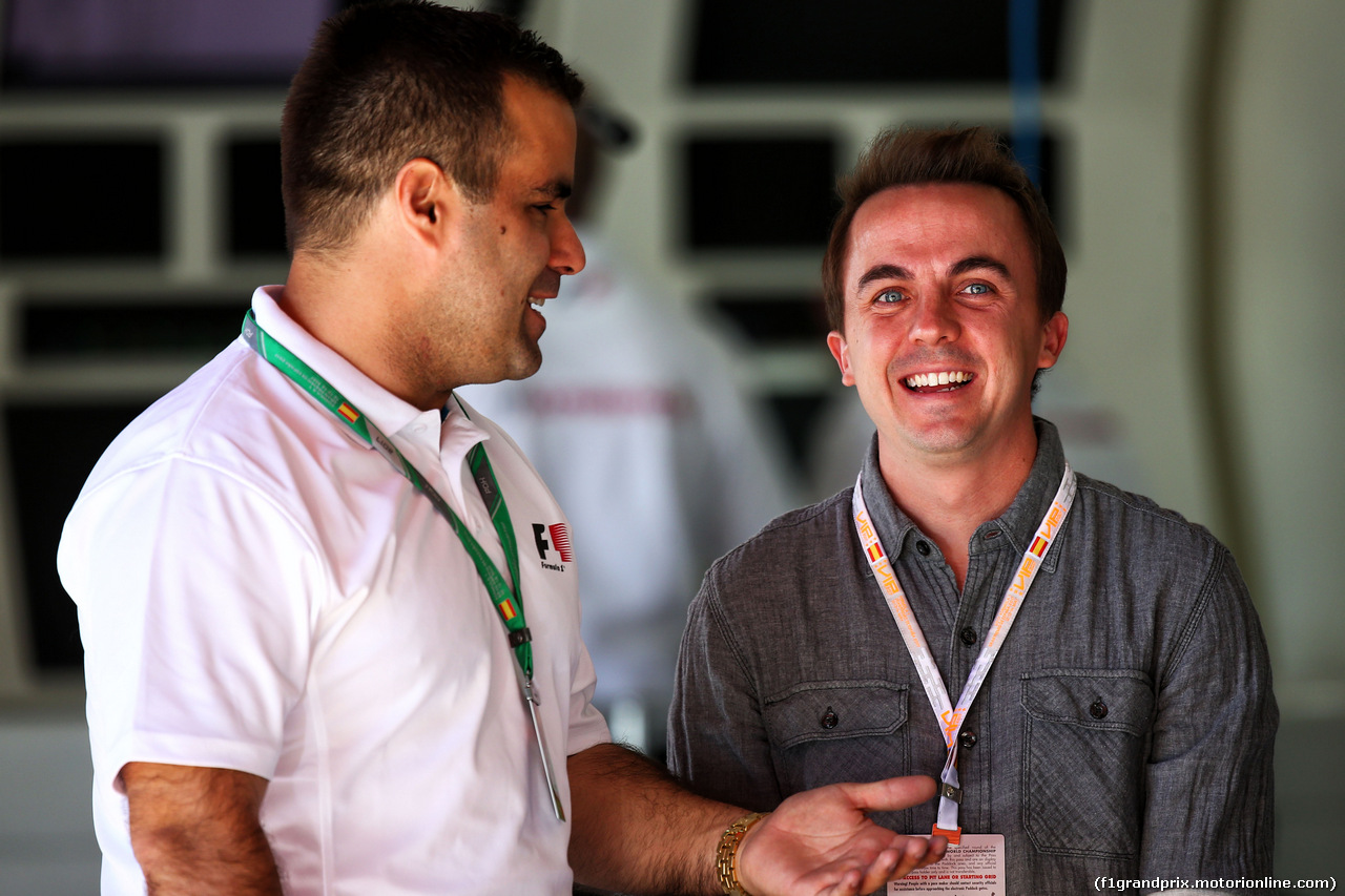 GP SPAGNA, (L to R): Zsolt Baumgartner (HUN) with Frankie Muniz (USA) Actor.
12.05.2017.