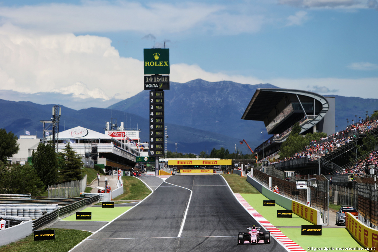 GP SPAGNA, Esteban Ocon (FRA) Sahara Force India F1 VJM10.
12.05.2017.