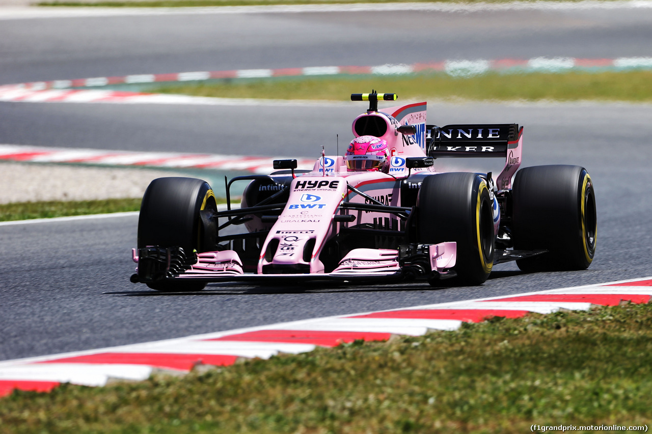 GP SPAGNA, Esteban Ocon (FRA) Sahara Force India F1 VJM10.
12.05.2017.