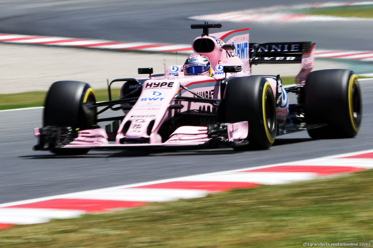GP SPAGNA, Sergio Perez (MEX) Sahara Force India F1 VJM10.
12.05.2017.