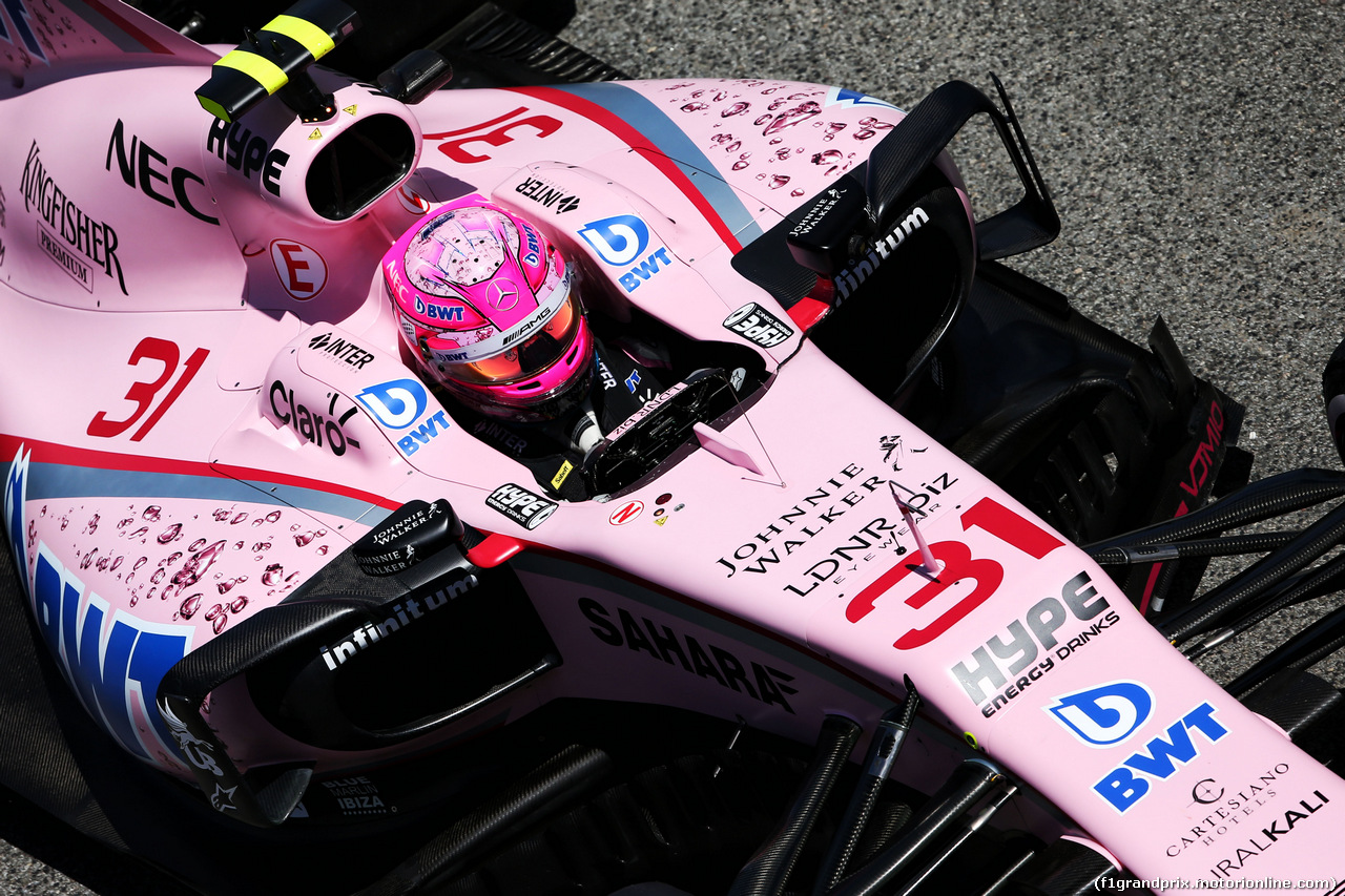 GP SPAGNA, Esteban Ocon (FRA) Sahara Force India F1 VJM10.
12.05.2017.