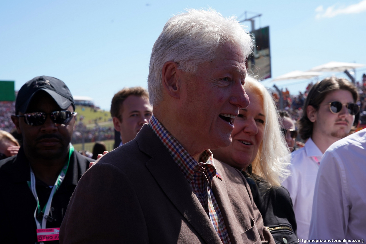 GP STATI UNITI, 22.10.2017 - Gara, Bill Clinton (USA)