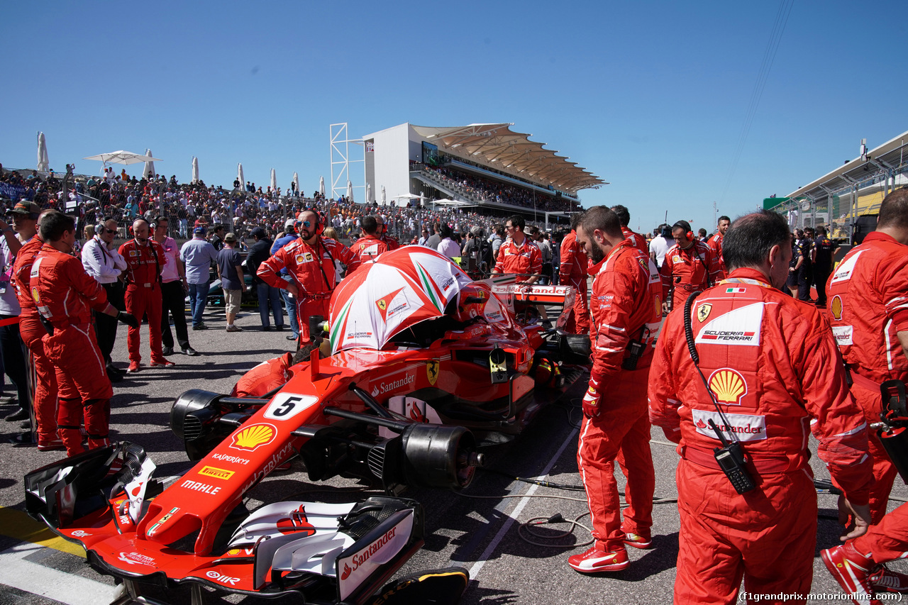 GP STATI UNITI, 22.10.2017 - Gara, Sebastian Vettel (GER) Ferrari SF70H