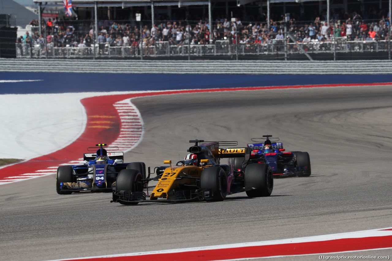 GP STATI UNITI, 22.10.2017 - Gara, Nico Hulkenberg (GER) Renault Sport F1 Team RS17