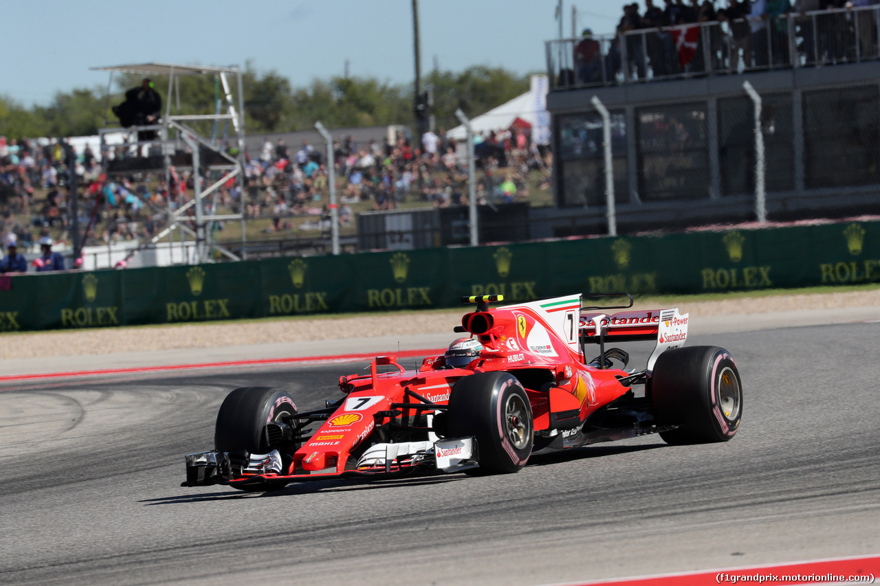 GP STATI UNITI, 22.10.2017 - Gara, Kimi Raikkonen (FIN) Ferrari SF70H