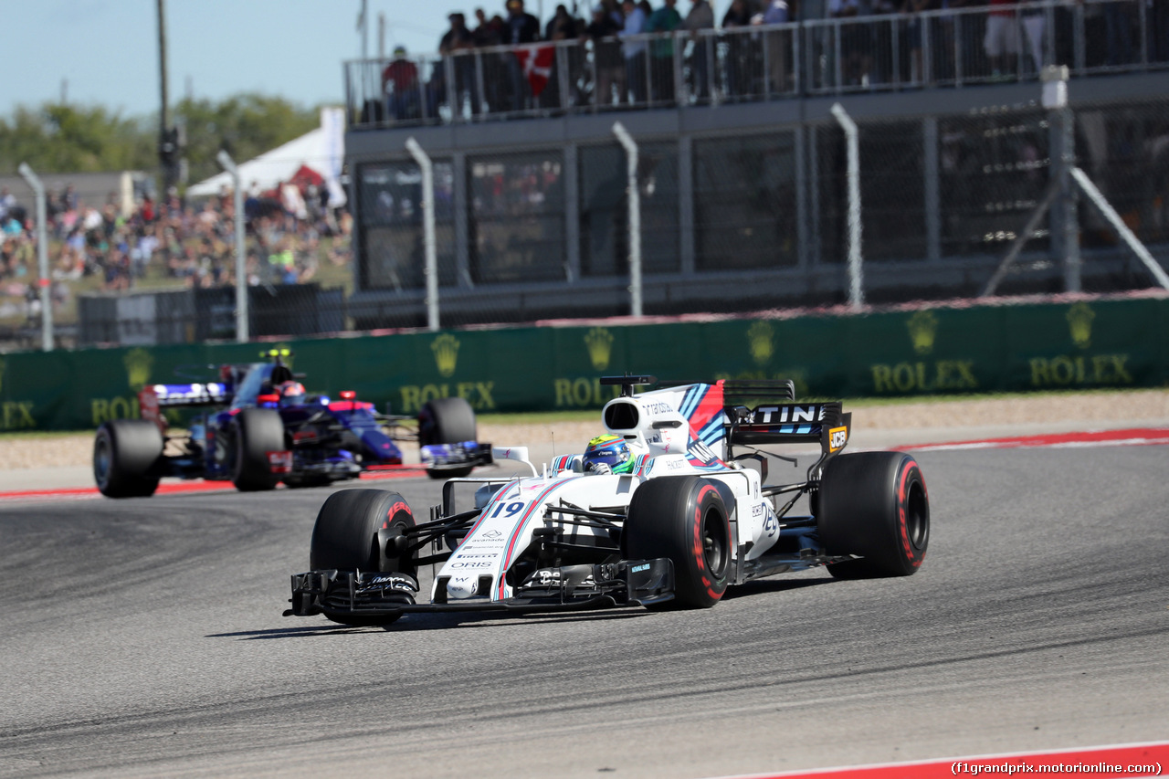 GP STATI UNITI, 22.10.2017 - Gara, Felipe Massa (BRA) Williams FW40