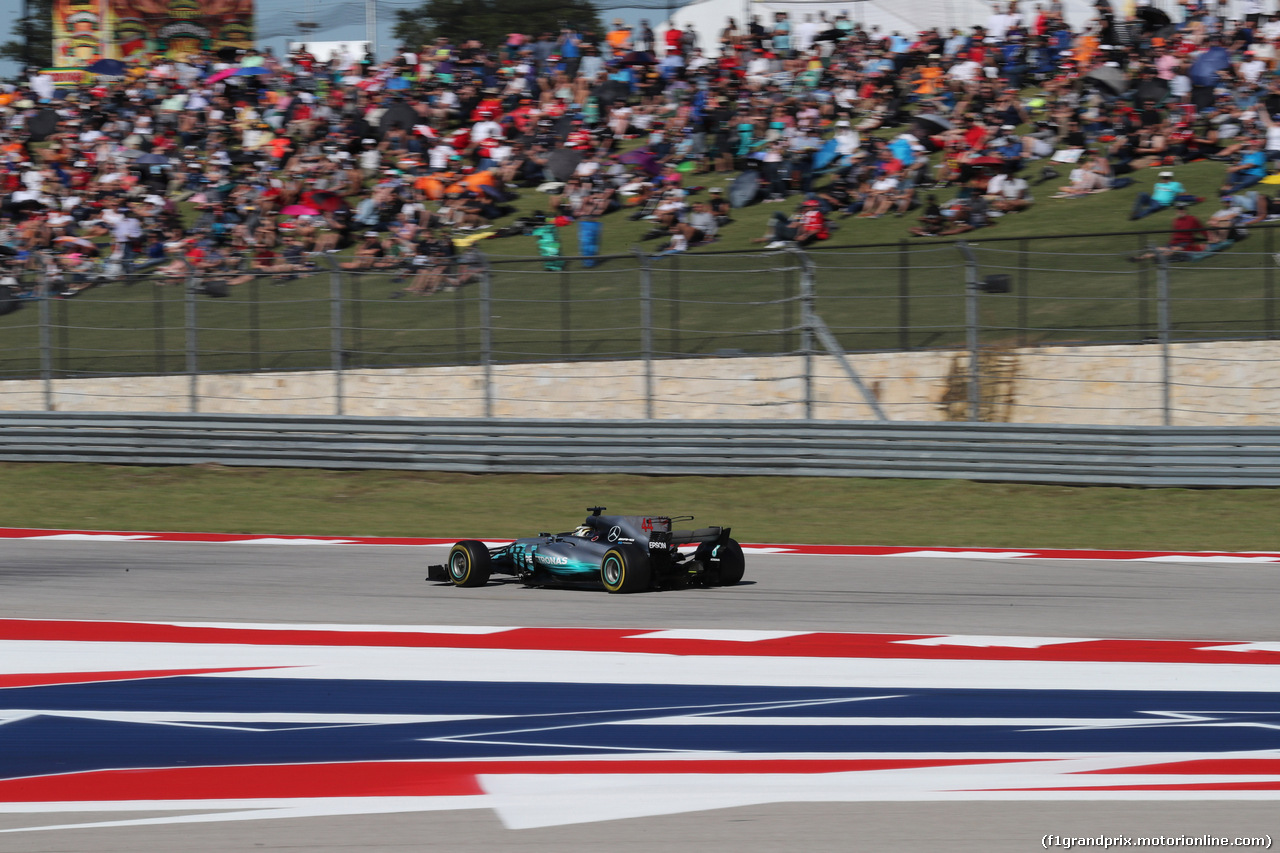 GP STATI UNITI, 22.10.2017 - Gara, Lewis Hamilton (GBR) Mercedes AMG F1 W08