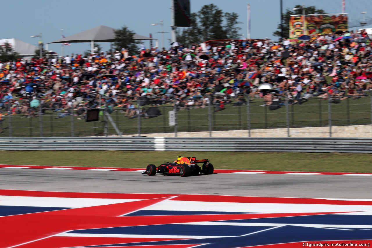 GP STATI UNITI, 22.10.2017 - Gara, Max Verstappen (NED) Red Bull Racing RB13