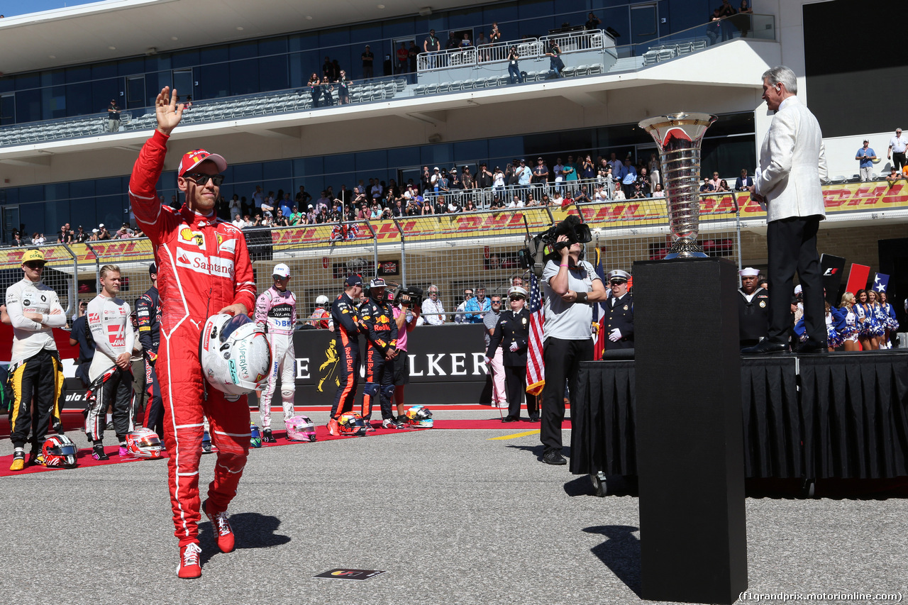 GP STATI UNITI, 22.10.2017 - Gara, Sebastian Vettel (GER) Ferrari SF70H