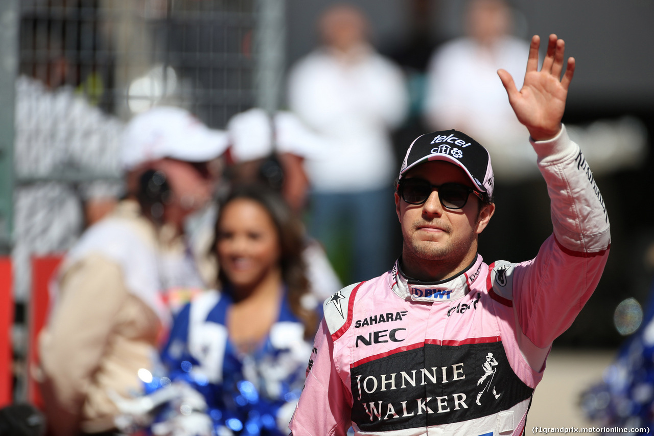 GP STATI UNITI, 22.10.2017 - Gara, Sergio Perez (MEX) Sahara Force India F1 VJM010