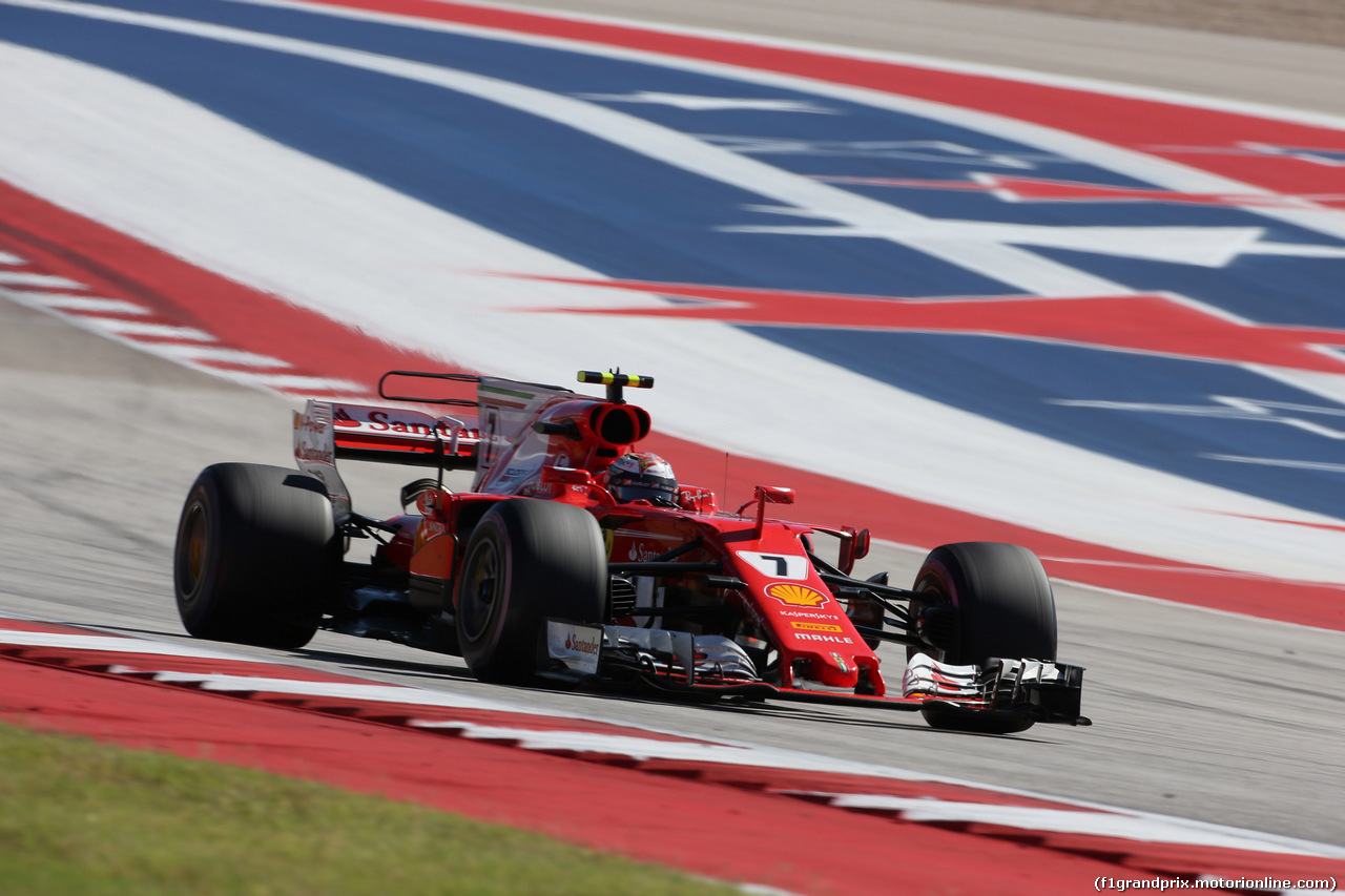 GP STATI UNITI, 22.10.2017 - Gara, Kimi Raikkonen (FIN) Ferrari SF70H