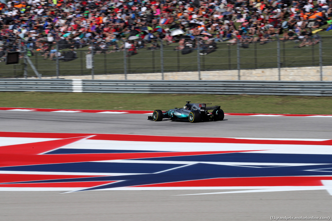 GP STATI UNITI, 22.10.2017 - Gara, Lewis Hamilton (GBR) Mercedes AMG F1 W08