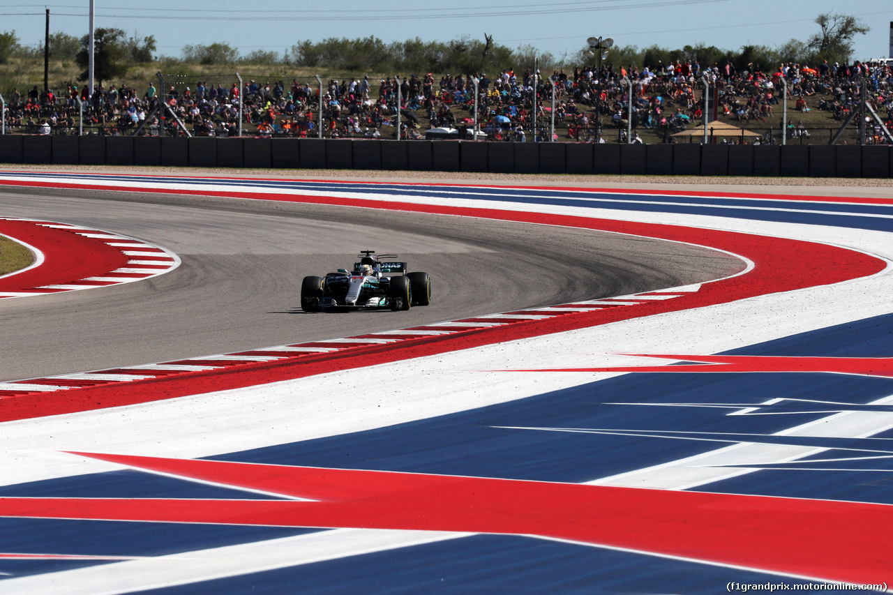 GP STATI UNITI, 22.10.2017 - Gara, Lewis Hamilton (GBR) Mercedes AMG F1 W08