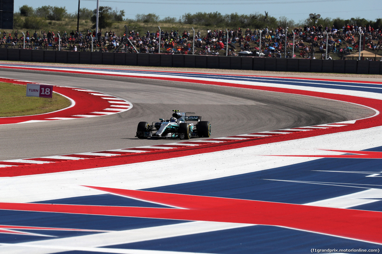 GP STATI UNITI, 22.10.2017 - Gara, Valtteri Bottas (FIN) Mercedes AMG F1 W08