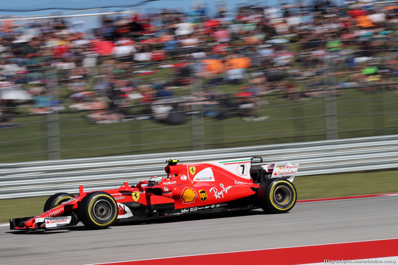 GP STATI UNITI, 22.10.2017 - Gara, Kimi Raikkonen (FIN) Ferrari SF70H