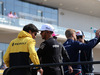 GP STATI UNITI, 22.10.2017 - Carlos Sainz Jr (ESP) Renault Sport F1 Team RS17 e Lewis Hamilton (GBR) Mercedes AMG F1 W08 at drivers parade