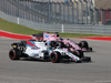 GP STATI UNITI, 22.10.2017 - Gara, Felipe Massa (BRA) Williams FW40 e Sergio Perez (MEX) Sahara Force India F1 VJM010