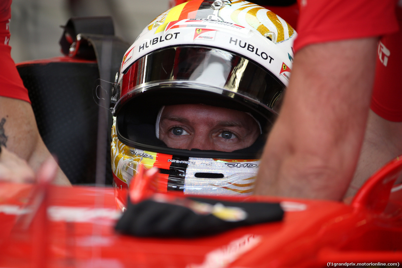 GP STATI UNITI, 21.10.2017 - Prove Libere 3, Sebastian Vettel (GER) Ferrari SF70H