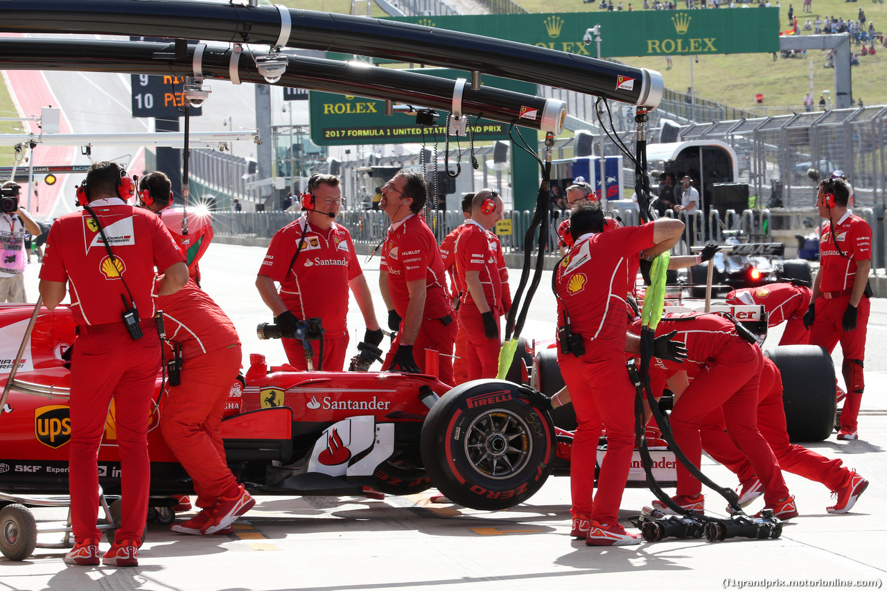 GP STATI UNITI, 21.10.2017 - Prove Libere 3, Sebastian Vettel (GER) Ferrari SF70H