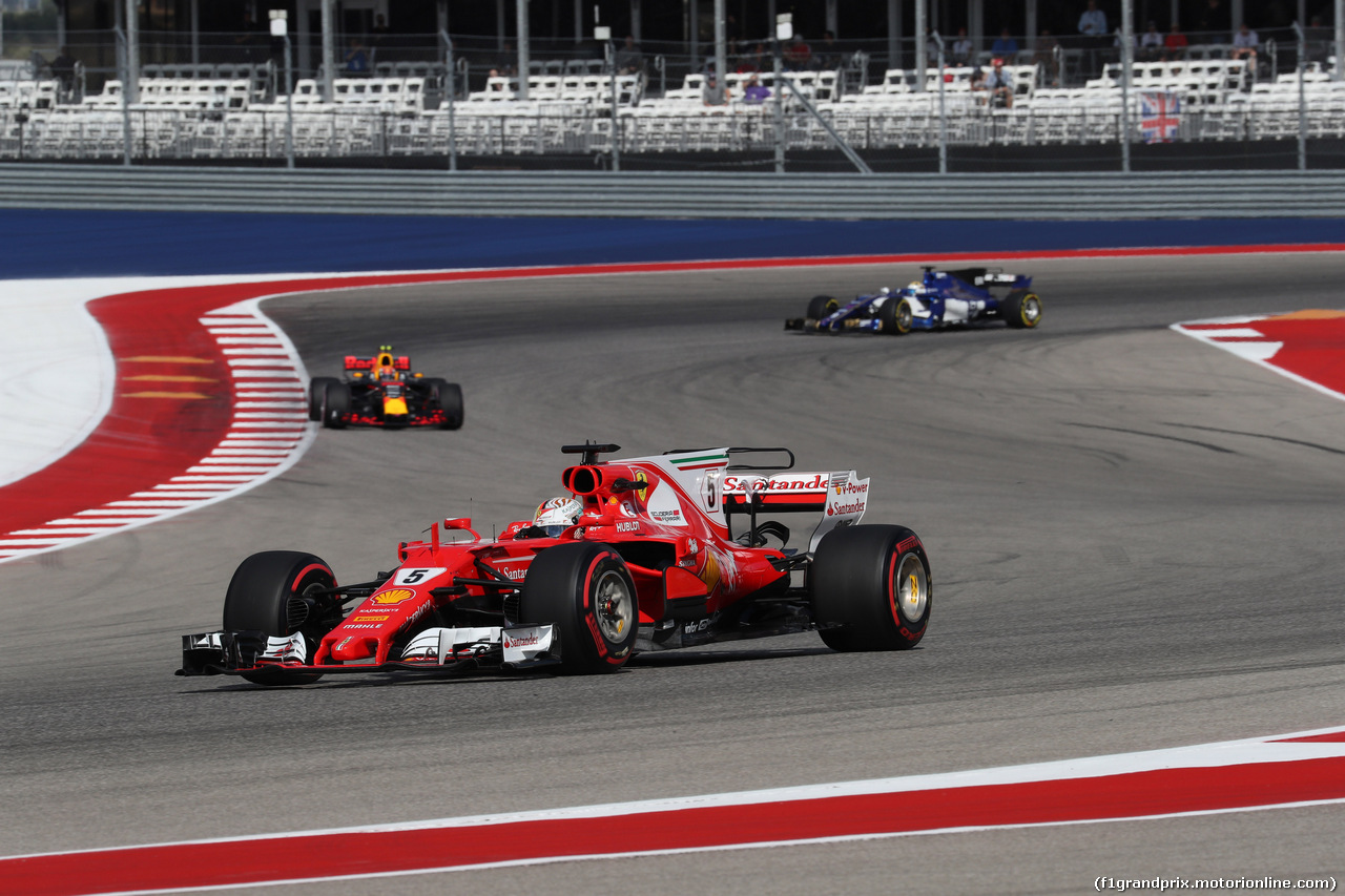 GP STATI UNITI, 21.10.2017 - Prove Libere 3, Sebastian Vettel (GER) Ferrari SF70H