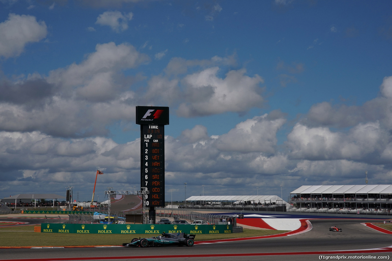 GP STATI UNITI, 21.10.2017 - Prove Libere 3, Valtteri Bottas (FIN) Mercedes AMG F1 W08