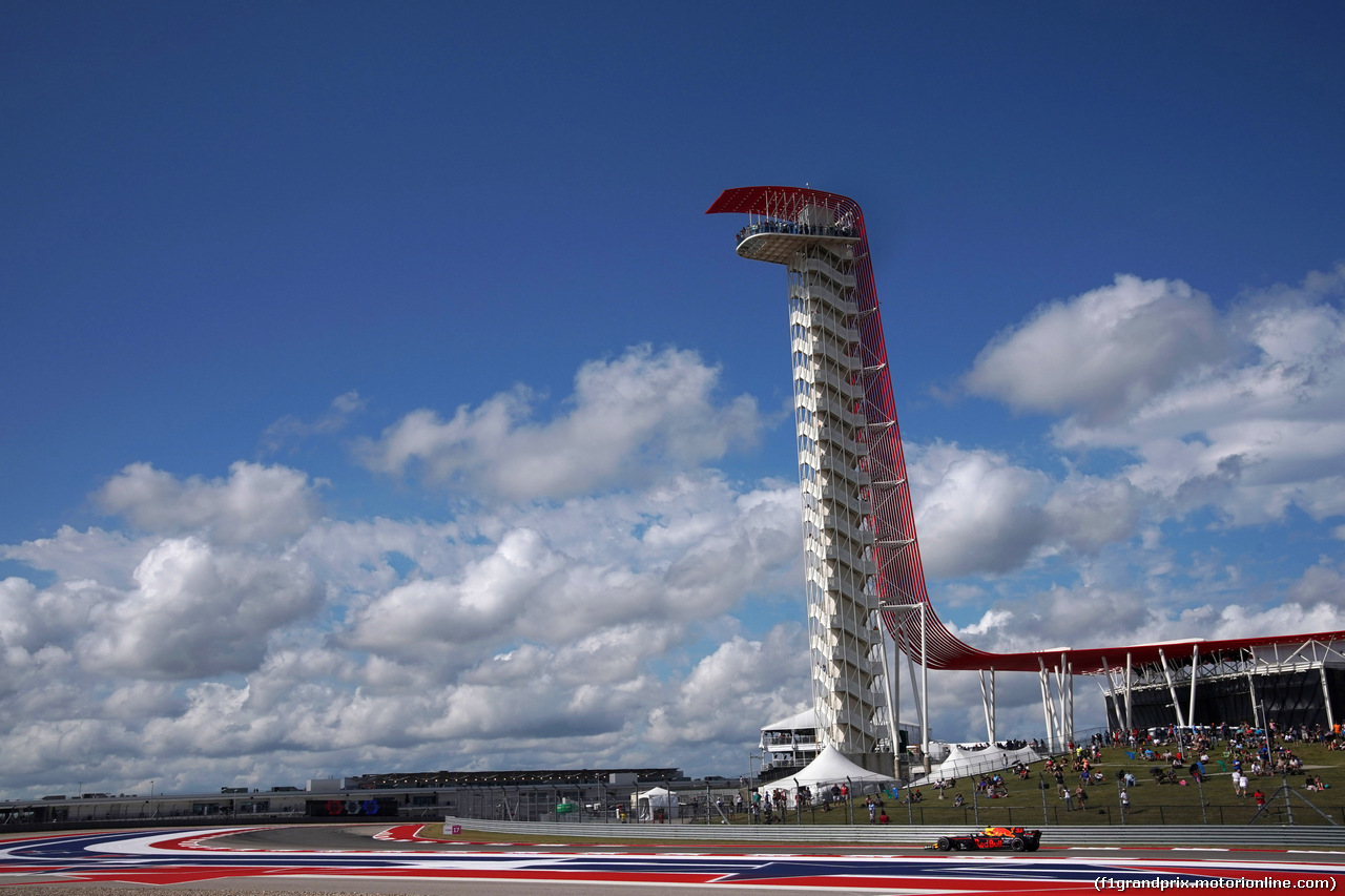 GP STATI UNITI, 21.10.2017 - Prove Libere 3, Max Verstappen (NED) Red Bull Racing RB13