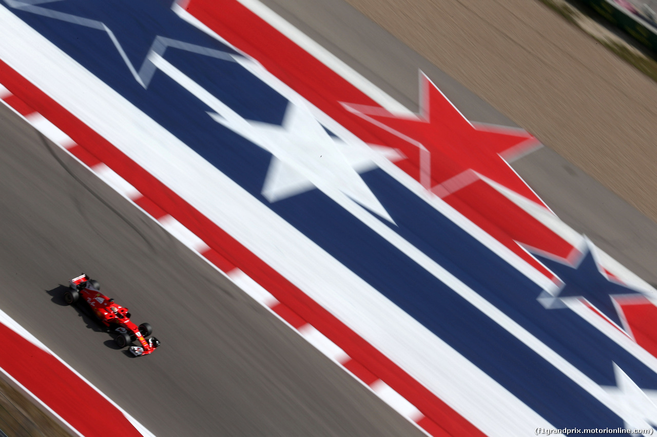 GP STATI UNITI, 21.10.2017 - Prove Libere 3, Sebastian Vettel (GER) Ferrari SF70H