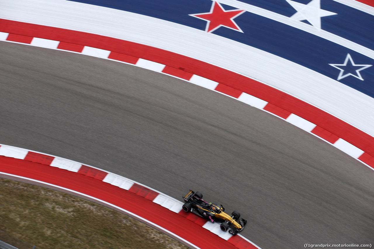 GP STATI UNITI, 21.10.2017 - Prove Libere 3, Carlos Sainz Jr (ESP) Renault Sport F1 Team RS17