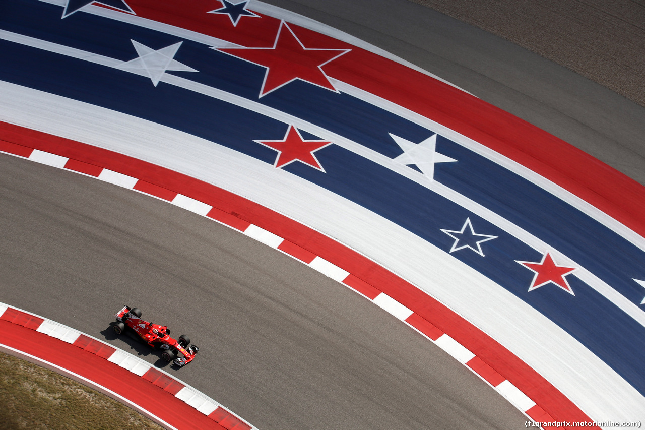 GP STATI UNITI, 21.10.2017 - Prove Libere 3, Sebastian Vettel (GER) Ferrari SF70H