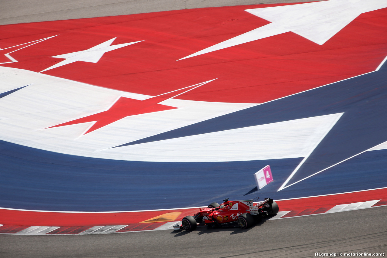 GP STATI UNITI, 21.10.2017 - Prove Libere 3, Sebastian Vettel (GER) Ferrari SF70H