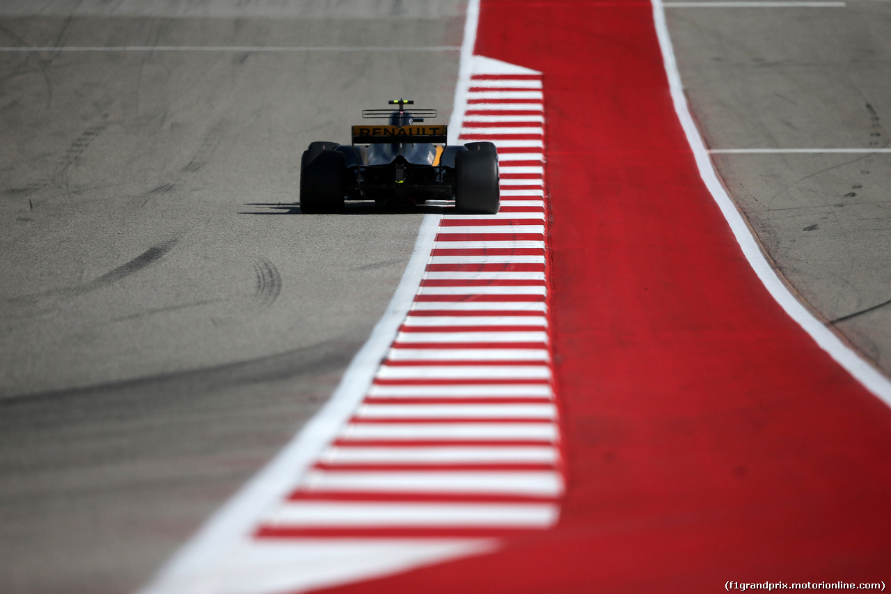 GP STATI UNITI, 21.10.2017 - Prove Libere 3, Carlos Sainz Jr (ESP) Renault Sport F1 Team RS17