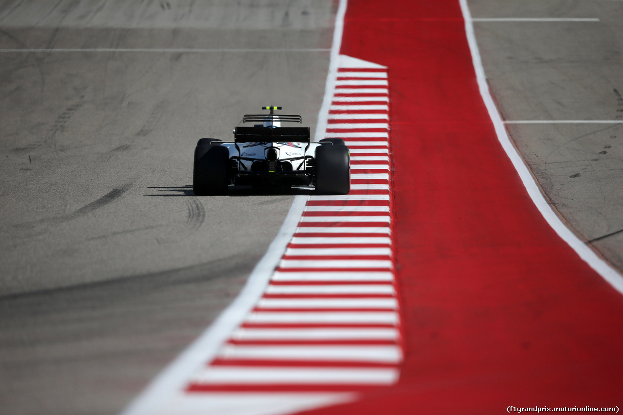 GP STATI UNITI, 21.10.2017 - Prove Libere 3, Lance Stroll (CDN) Williams FW40