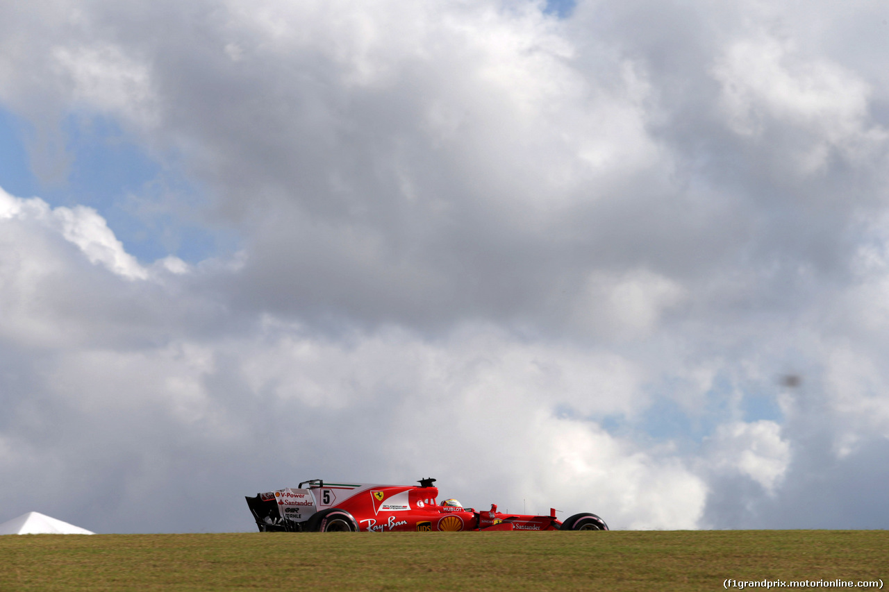 GP STATI UNITI, 21.10.2017 - Prove Libere 3, Sebastian Vettel (GER) Ferrari SF70H