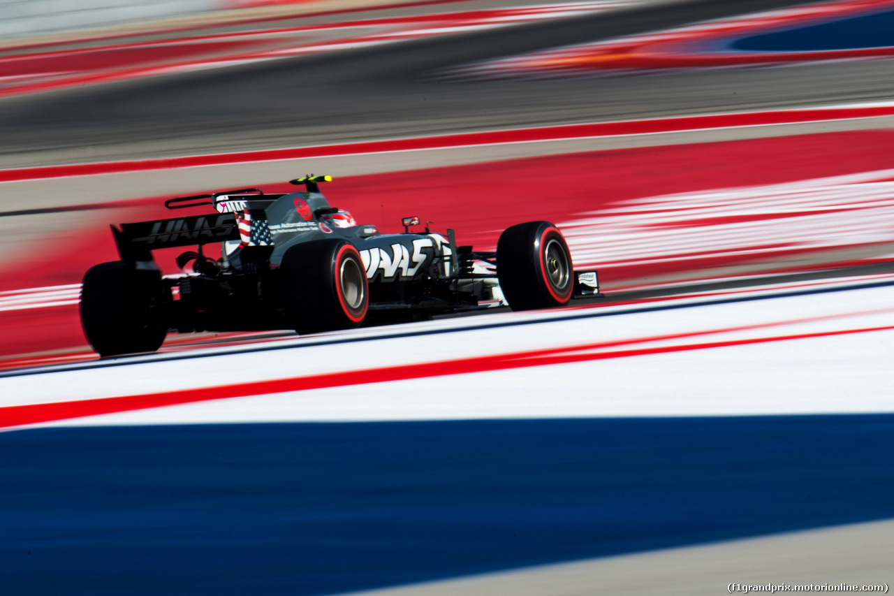 GP STATI UNITI, 21.10.2017 - Prove Libere 3, Kevin Magnussen (DEN) Haas F1 Team VF-17