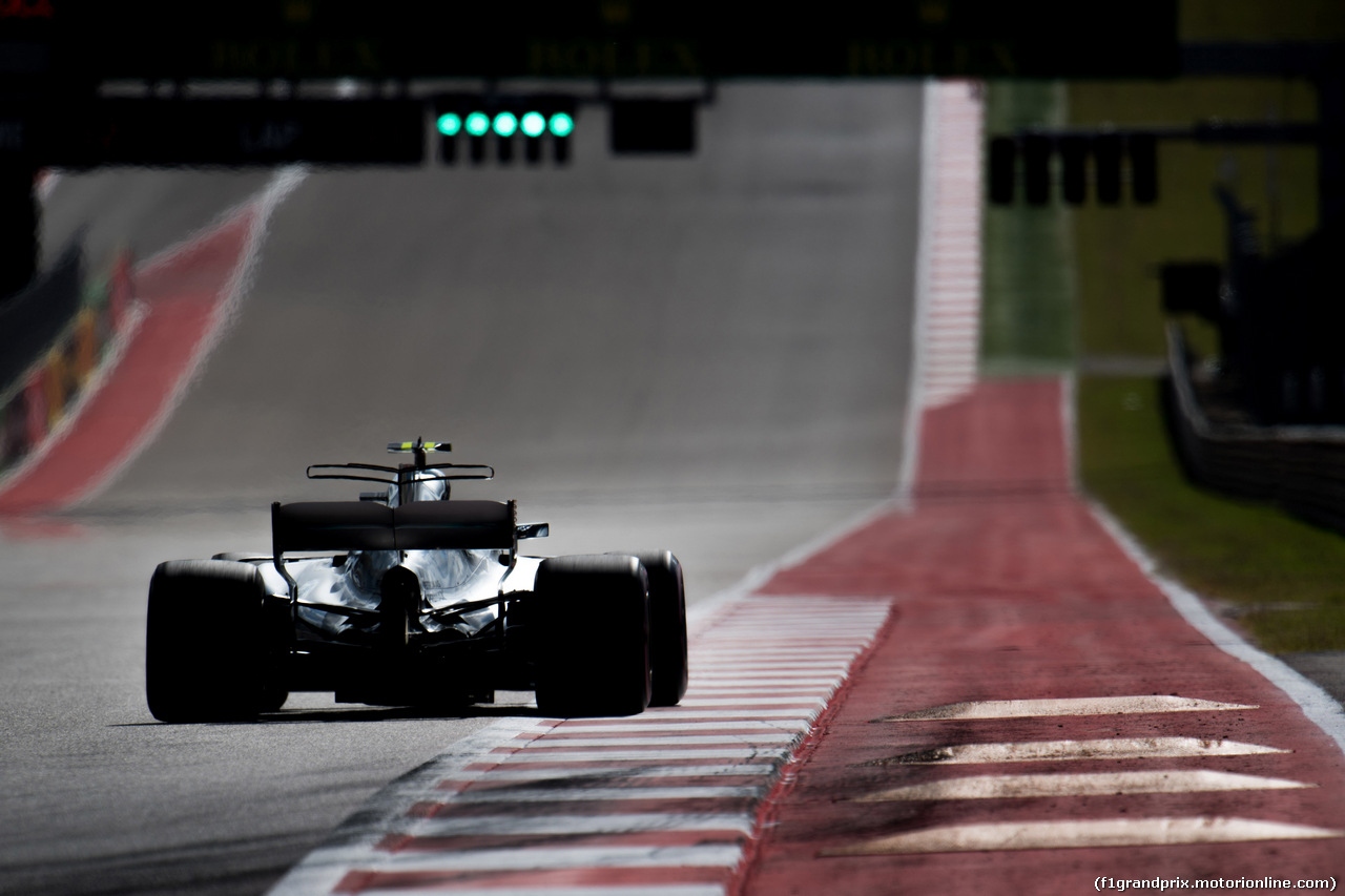 GP STATI UNITI, 21.10.2017 - Prove Libere 3, Valtteri Bottas (FIN) Mercedes AMG F1 W08