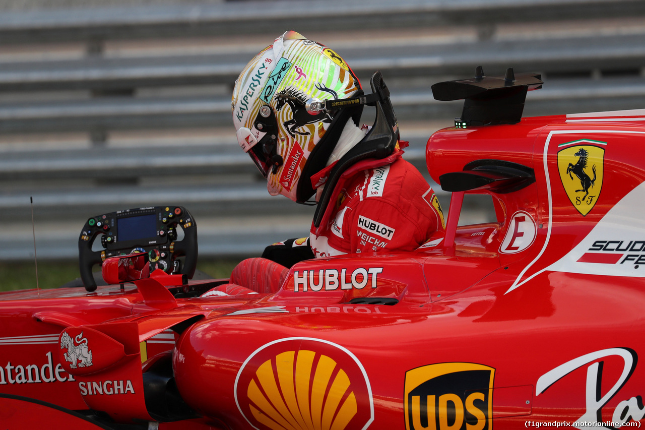 GP STATI UNITI, 21.10.2017 - Qualifiche, 2nd place Sebastian Vettel (GER) Ferrari SF70H