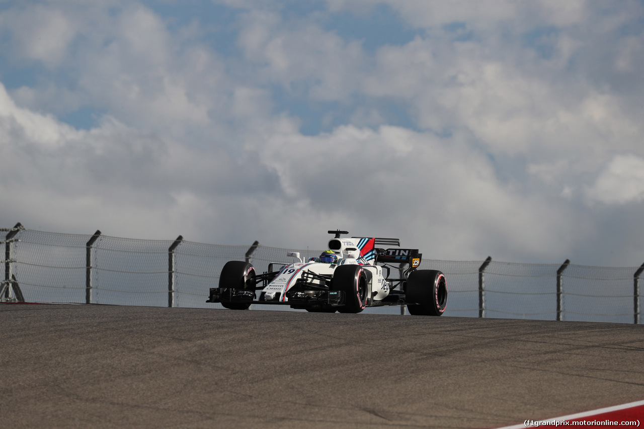 GP STATI UNITI, 21.10.2017 - Qualifiche, Felipe Massa (BRA) Williams FW40