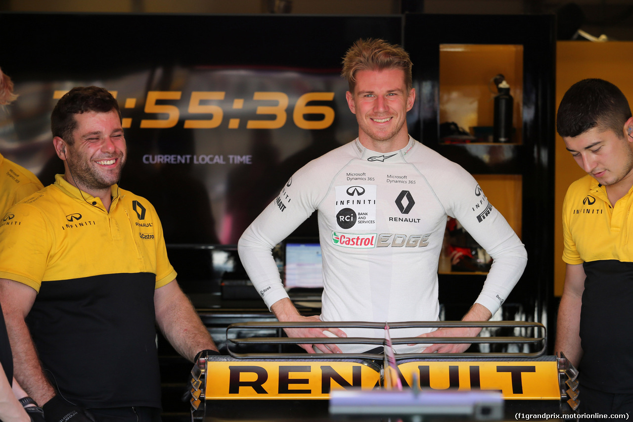 GP STATI UNITI, 21.10.2017 - Qualifiche, Nico Hulkenberg (GER) Renault Sport F1 Team RS17