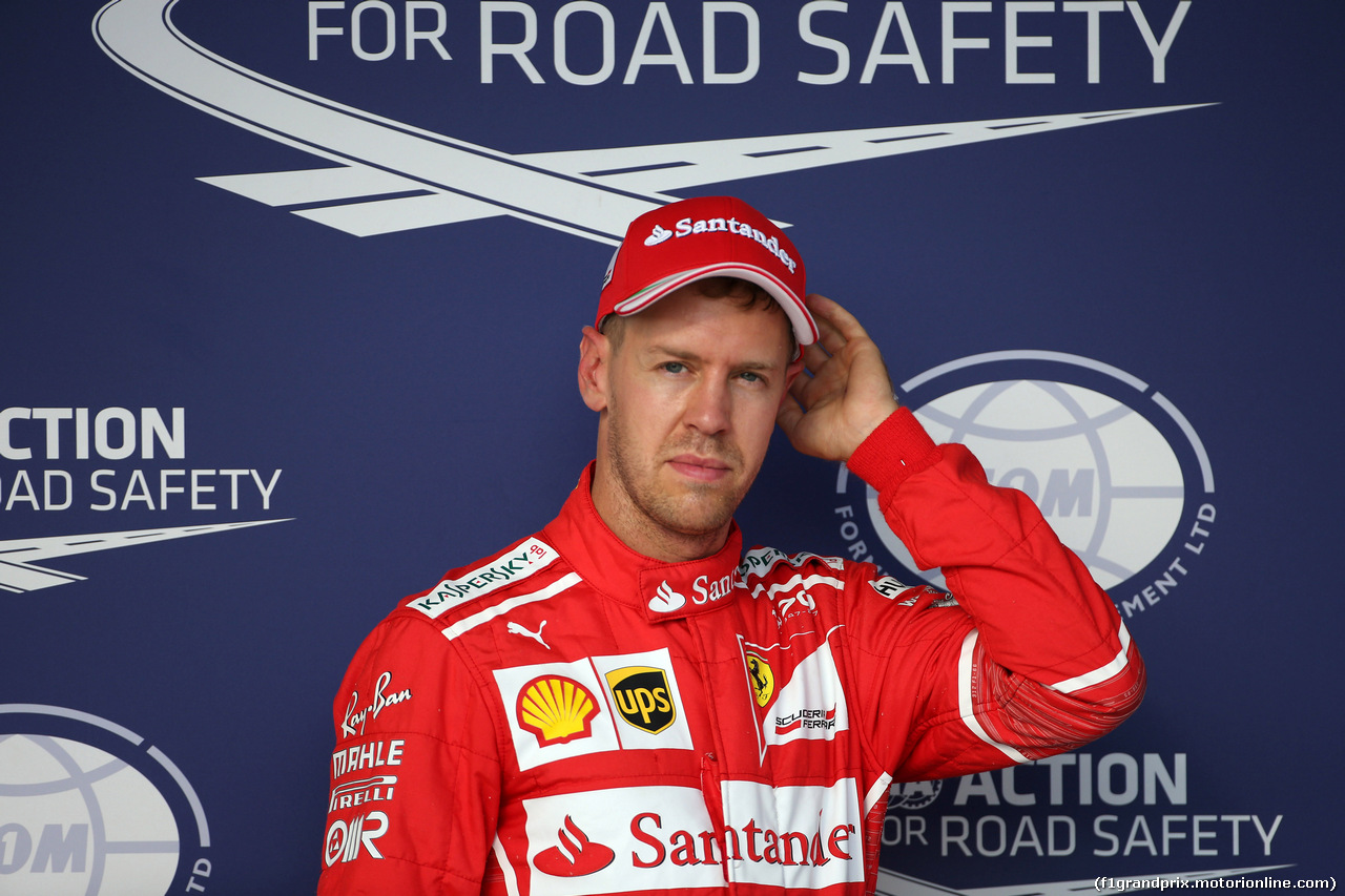 GP STATI UNITI, 21.10.2017 - Qualifiche, 2nd place Sebastian Vettel (GER) Ferrari SF70H